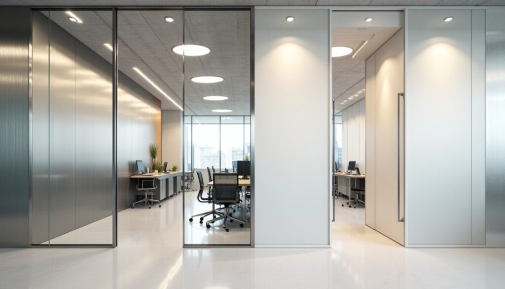 Aluminium vs. Gypsum Partition